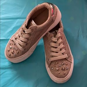 Gold Glitter Sneakers